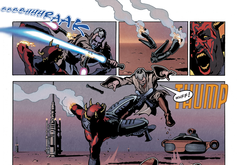 Illustration for article titled Here's What Happened the Last Time Ben Kenobi and Darth Maul Had a Rematch